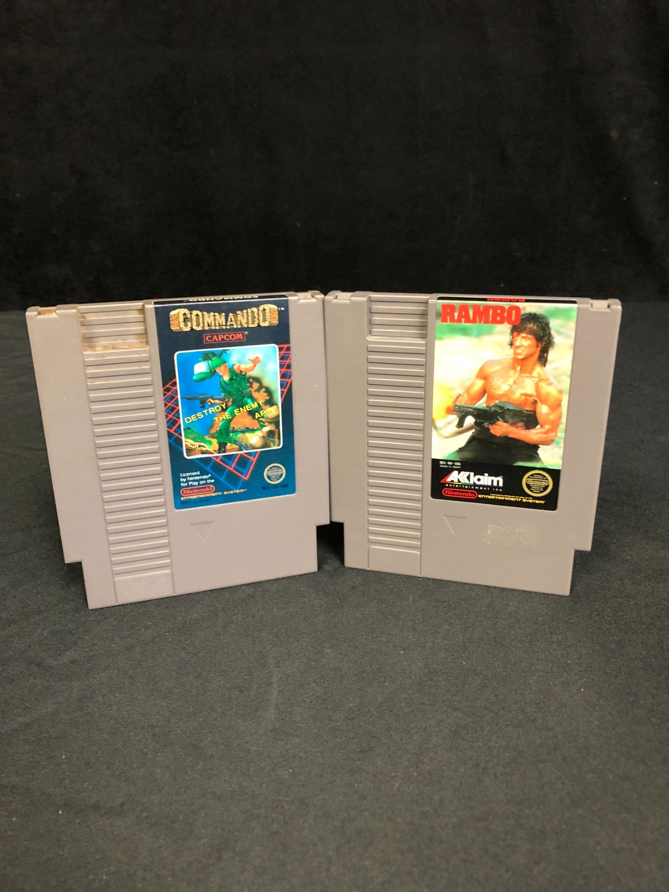 NINTENDO (NES) COMMANDO/RAMBO VIDEO GAMES
