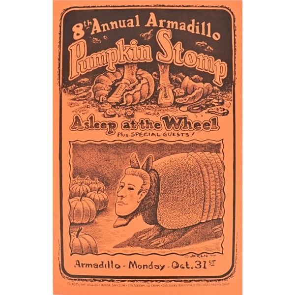 Armadillo Pumpkin Stomp Poster Jim Franklin 1977