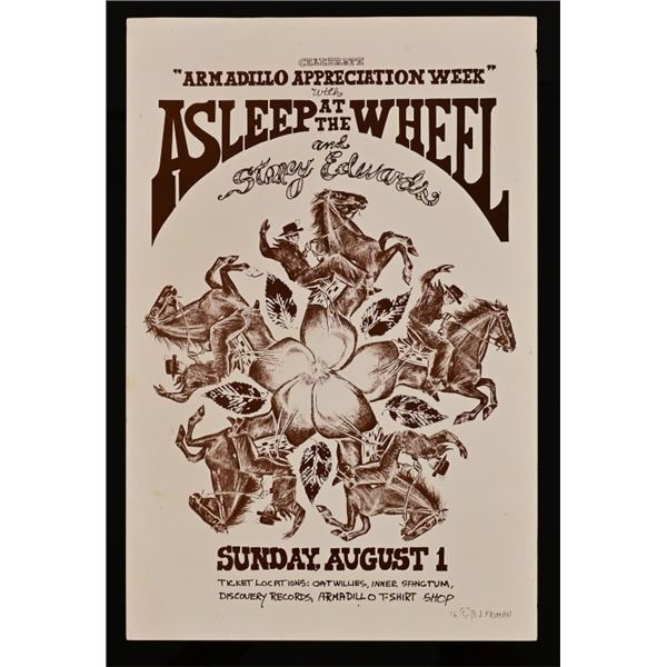 AWHQ Original Asleep At The Wheel Concert Poster