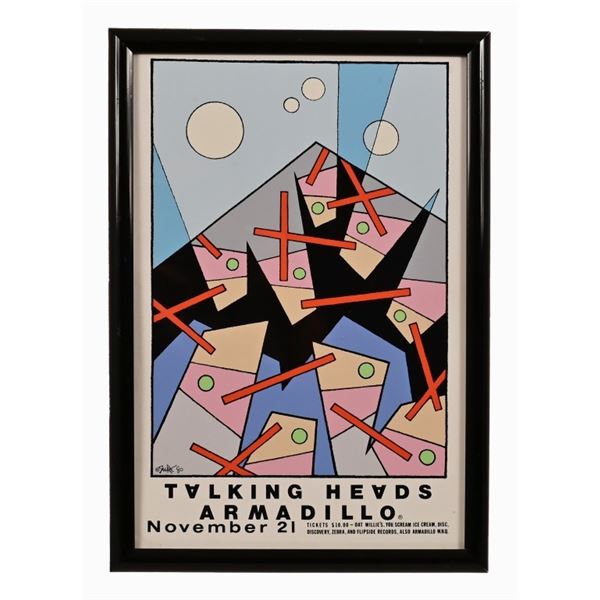AWHQ Talking Heads Concert Poster By Guy Juke