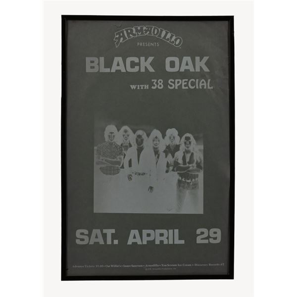 1978 AWHQ Black Oak .38 Special Concert Poster