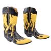 Image 1 : Ray Benson's Custom Yellow Flame Boots