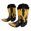 Image 2 : Ray Benson's Custom Yellow Flame Boots