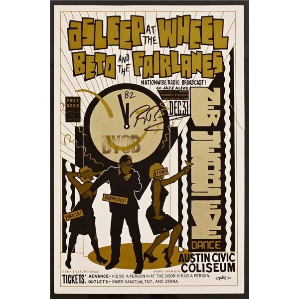 Asleep at the Wheel Signed New Years Eve Poster