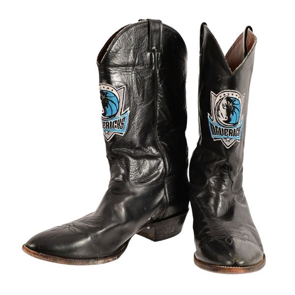 Ray Benson's Dallas Mavericks Justin Cowboy Boots