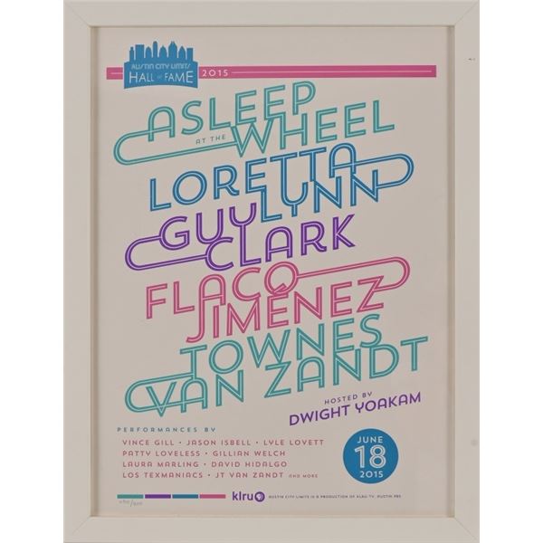 ACL 2015 Hall Of Fame Asleep At The Wheel Poster