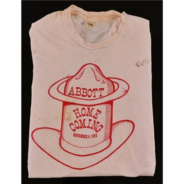 Willie Nelson Abbott Home Coming T-shirt 1973