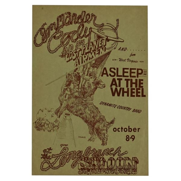 Commander Cody / AATW Longbranch Saloon Handbill