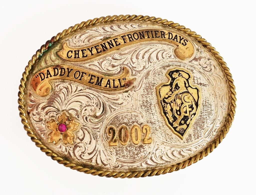 Cfd Rodeo Buckles Ray Benson's Cheyenne Frontier Days Belt Buckle