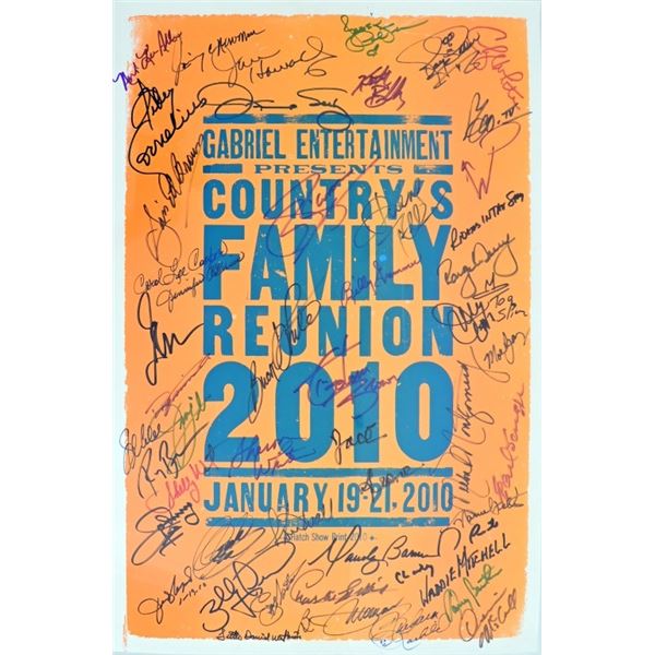 Autographed "Country's Family Reunion 2010" Poster