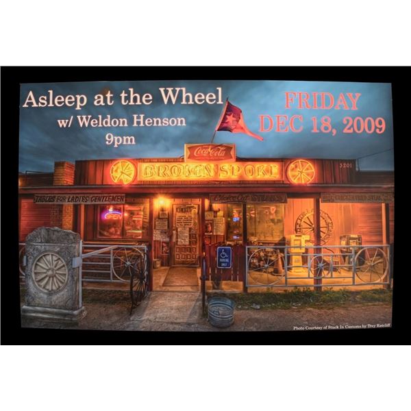 Asleep At The Wheel Broken Spoke Concert Poster