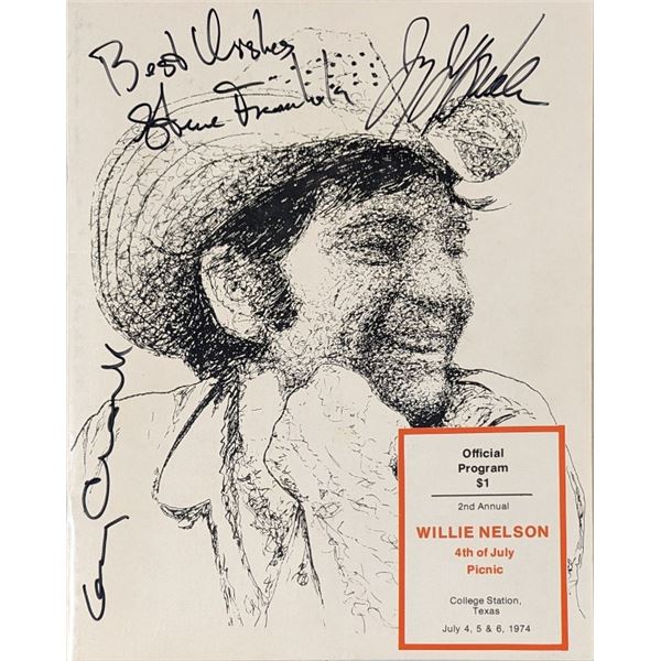 2nd Willie Nelson 4th Of July Picnic Program 1974