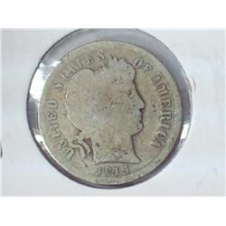 1914-D Barber Dime