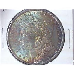 1887 Morgan Silver Dollar (UNC) Toned