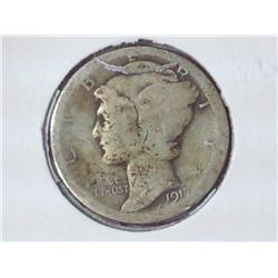 1917-S Mercury Dime