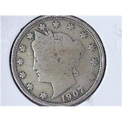 1907 Liberty "V" Nickel (VG)