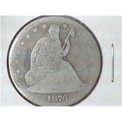 1876-S Seated Liberty Half Dollar