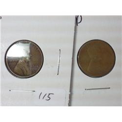 1915 And 1915-D Lincoln Cents