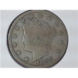 1898 Liberty "V" Nickel