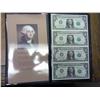 Image 1 : Uncut Sheet Of 4-2003-A One Dollar FRN's