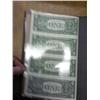 Image 3 : Uncut Sheet Of 4-2003-A One Dollar FRN's