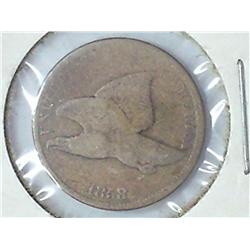 1858 Large Letter Flying Eagle Cent