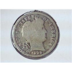 1909-O Barber Dime