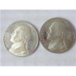 1991-S And 1994-S Jefferson Nickels (Proofs)