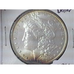 1881-O Morgan Silver Dollar (UNC)