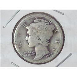 1916 Mercury Dime