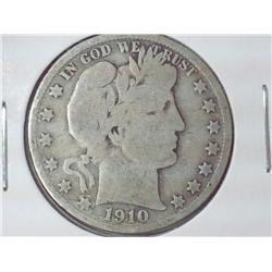1910-S Barber Half Dollar