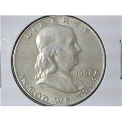1957-D Franklin Half Dollar