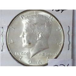 1964 Kennedy Half Dollar (UNC) Silver