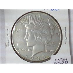 1935 Peace Silver Dollar