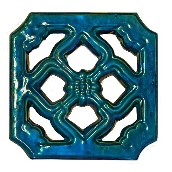 NONAMAX OCEANIC ARTS CERAMIC CHINESE SCREEN TILE SAMPLE.