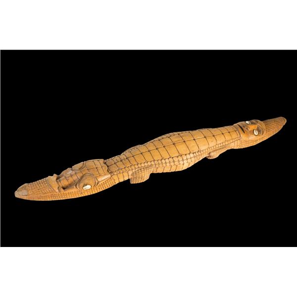 NEW GUINEA CROCODILE SPIRIT FIGURE.