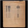 Image 1 : OA LEROY SCHMALTZ WAR CLUBS DESIGN SKETCH.