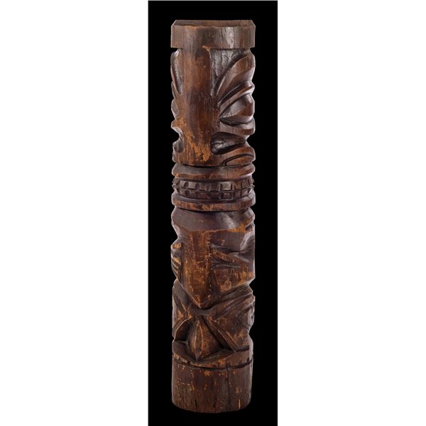 OA MARQUESAN POLE - OA AUTHENTIC TAHITIAN TIKI POLE.