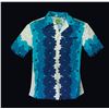Image 1 : MOD UI-MAIKAI LABEL BLUE FLORAL LANAI SHIRT.