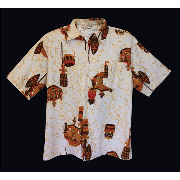 MOD ROYAL KING KAMEHAMEHA MEN'S HAWAIIAN LANAI SHIRT.