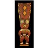 Image 1 : #444 "NEW GUINEA WALL FIGURE" POLYCHROMED MASTER WALL SAMPLE CARVING.