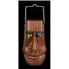 Image 1 : MOAI TIKI HEAD LANTERN WITH MARBLE EYES.