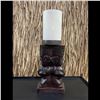 Image 2 : #1401 DOUBLE MAORI TABLE LAMP - STYLE A.