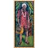 Image 1 : LEROY SCHMALTZ - "LUAU MAN #11"ACRYLIC PAINTING ON WOOD.