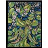 Image 1 : LEROY SCHMALTZ - "TRELLIS CLIMBER - SWEET PEA VINE" PAINTING ON CANVAS.