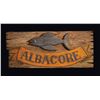 Image 1 : LEROY SCHMALTZ "ALBACORE TUNA" OA SHOWROOM SAMPLE SIGN.