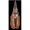 Image 1 : NEW GUINEA BLACK ANCESTOR MASK with COWRIE SHELL and RAFFIA.