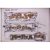 Image 1 : ORIGINAL CONCEPT SKETCH FOR "THE TIKIS" - MONTEREY PARK, CA.