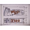 Image 1 : ORIGINAL CONCEPT SKETCH FOR "THE TIKIS" - MONTEREY PARK, CA.