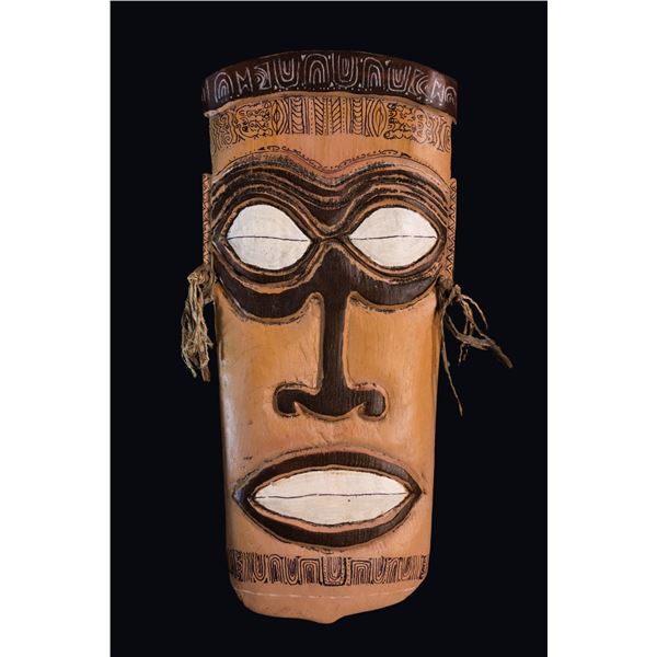 HAND-CARVED LEROY SCHMALTZ #478 "TAHITIAN MASK".